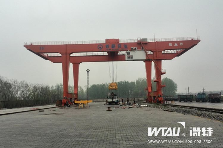微特配套皖鐵集裝箱門機，為鐵路貨運保駕護航