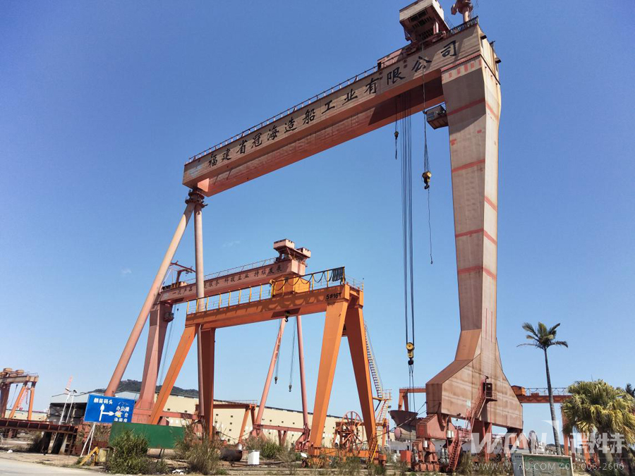 福建馬尾造船300T門機配備微特安全監(jiān)控系統(tǒng)