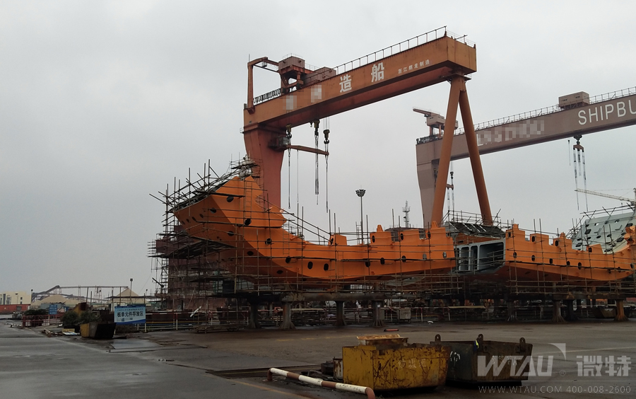 微特舟山300T造船龍門吊監(jiān)控項目順利驗收